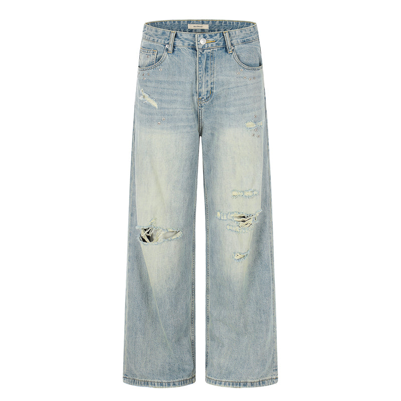 Distressed Jeans｜Straight-Wide