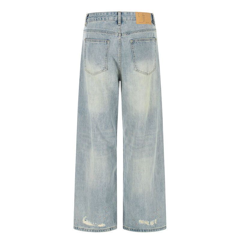 Distressed Jeans｜Straight-Wide