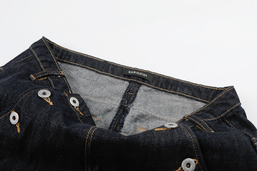 Button Detail Denim