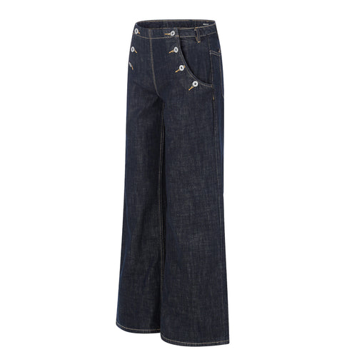 Button Detail Denim