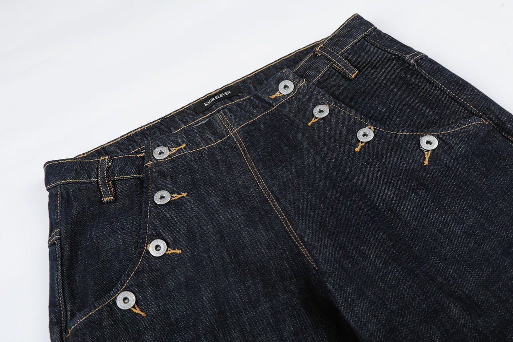 Button Detail Denim