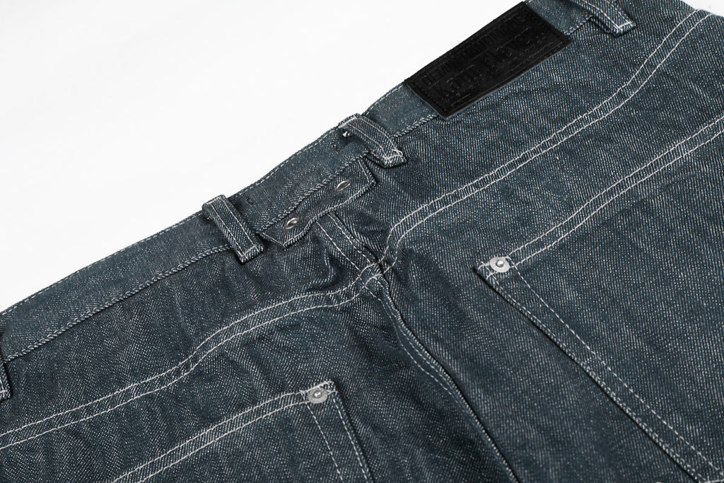 Button Jeans | Straight Wide