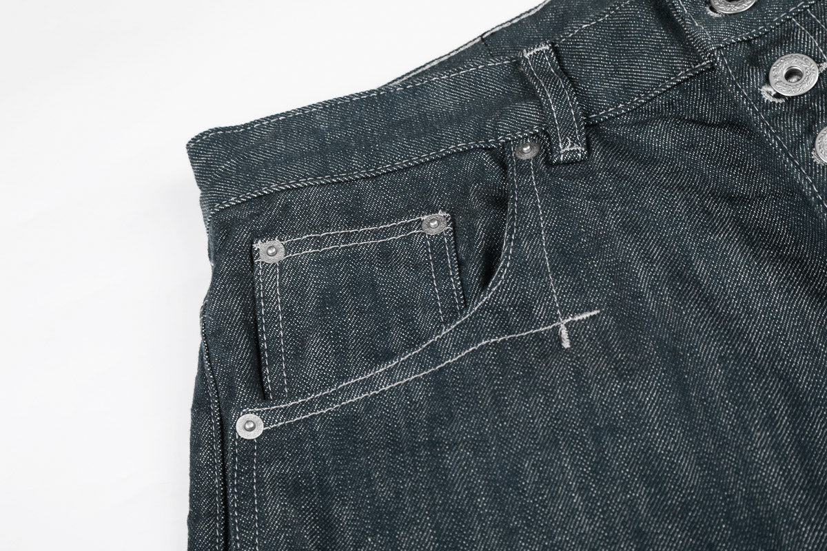 Button Jeans | Straight Wide