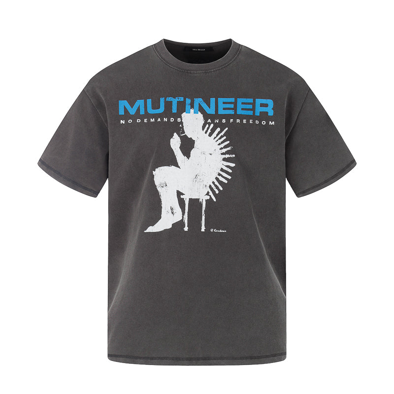 Washed Art Graphic T-shirt