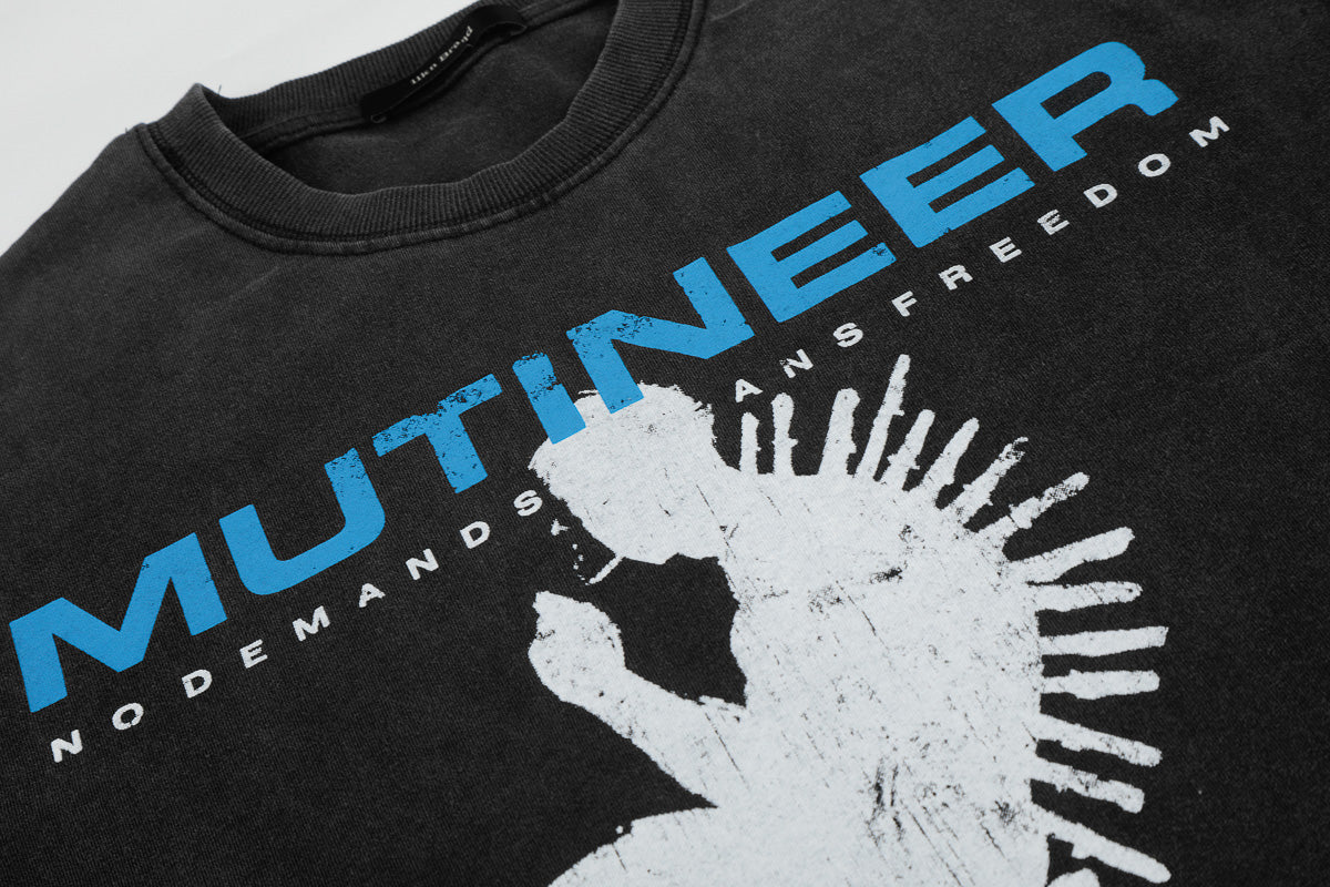 Washed Art Graphic T-shirt