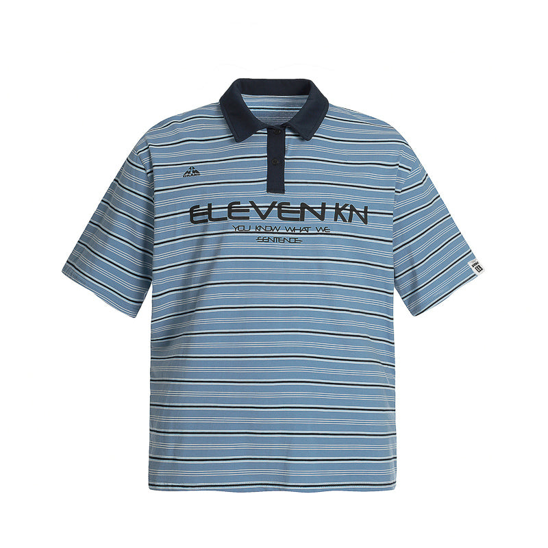 Blue Striped Polo