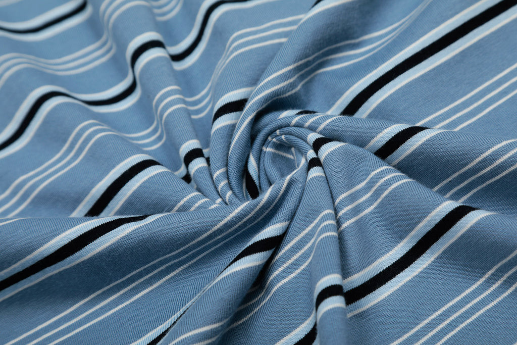 Blue Striped Polo