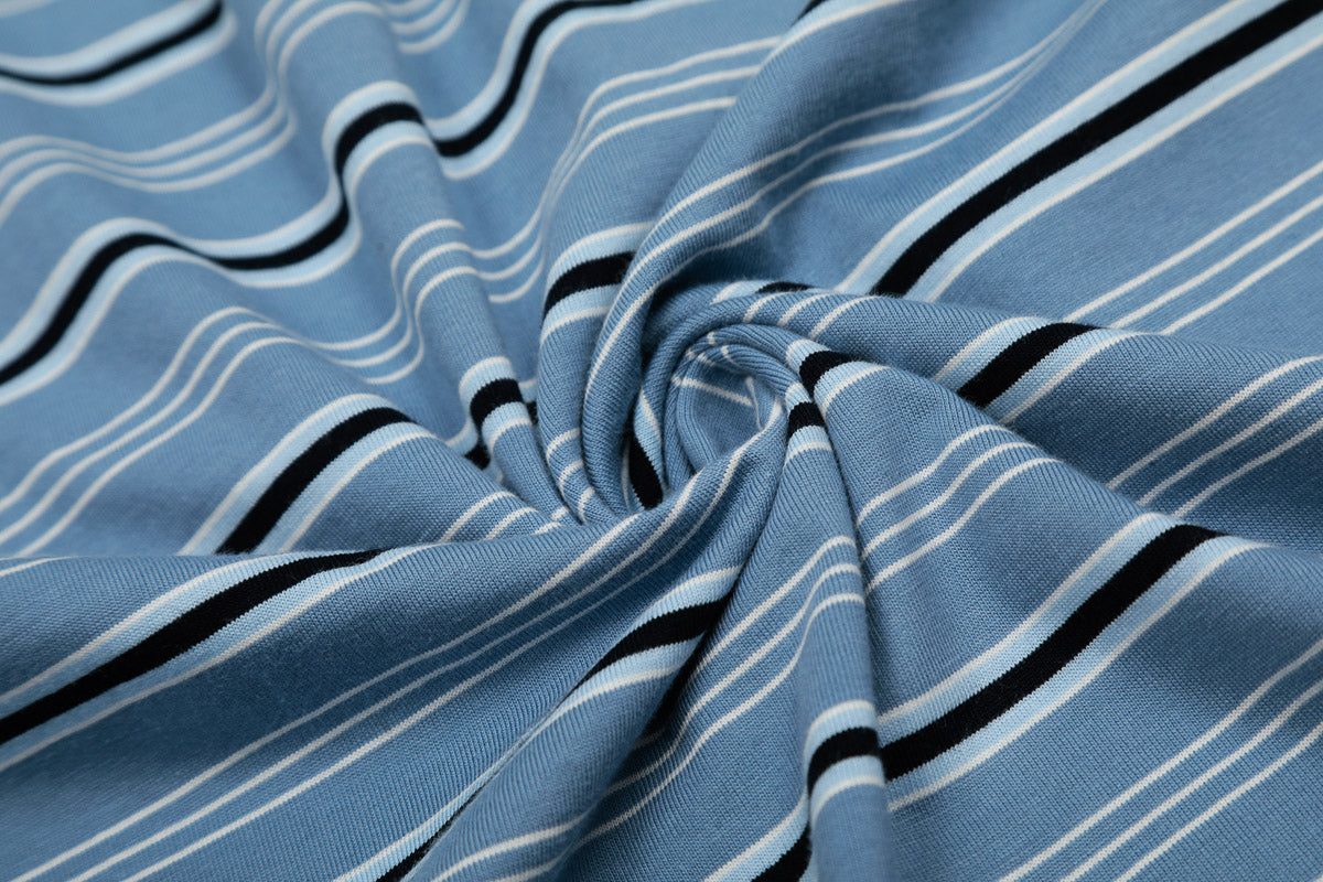 Blue Striped Polo