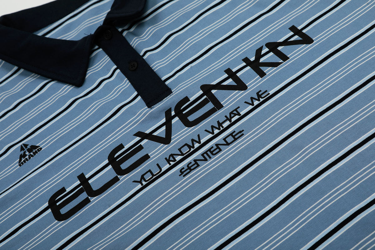 Blue Striped Polo