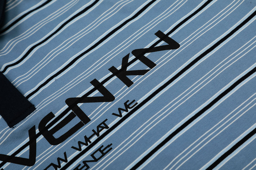 Blue Striped Polo