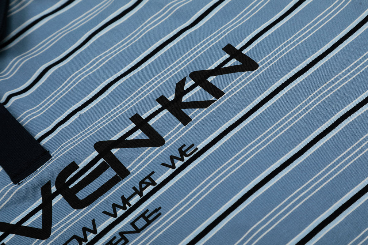 Blue Striped Polo