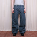 Button Jeans | Straight Wide