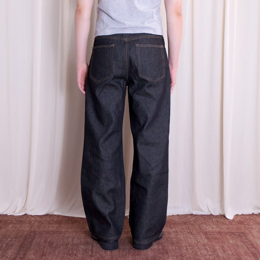 Raw Denim Jeans | Straight-Wide